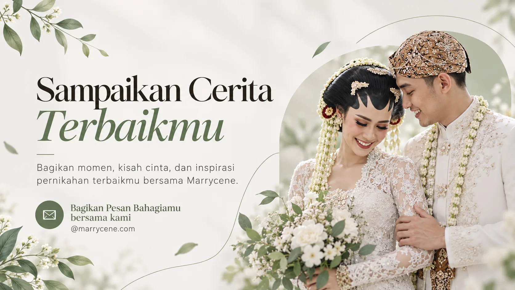 Marrycene wedding banner