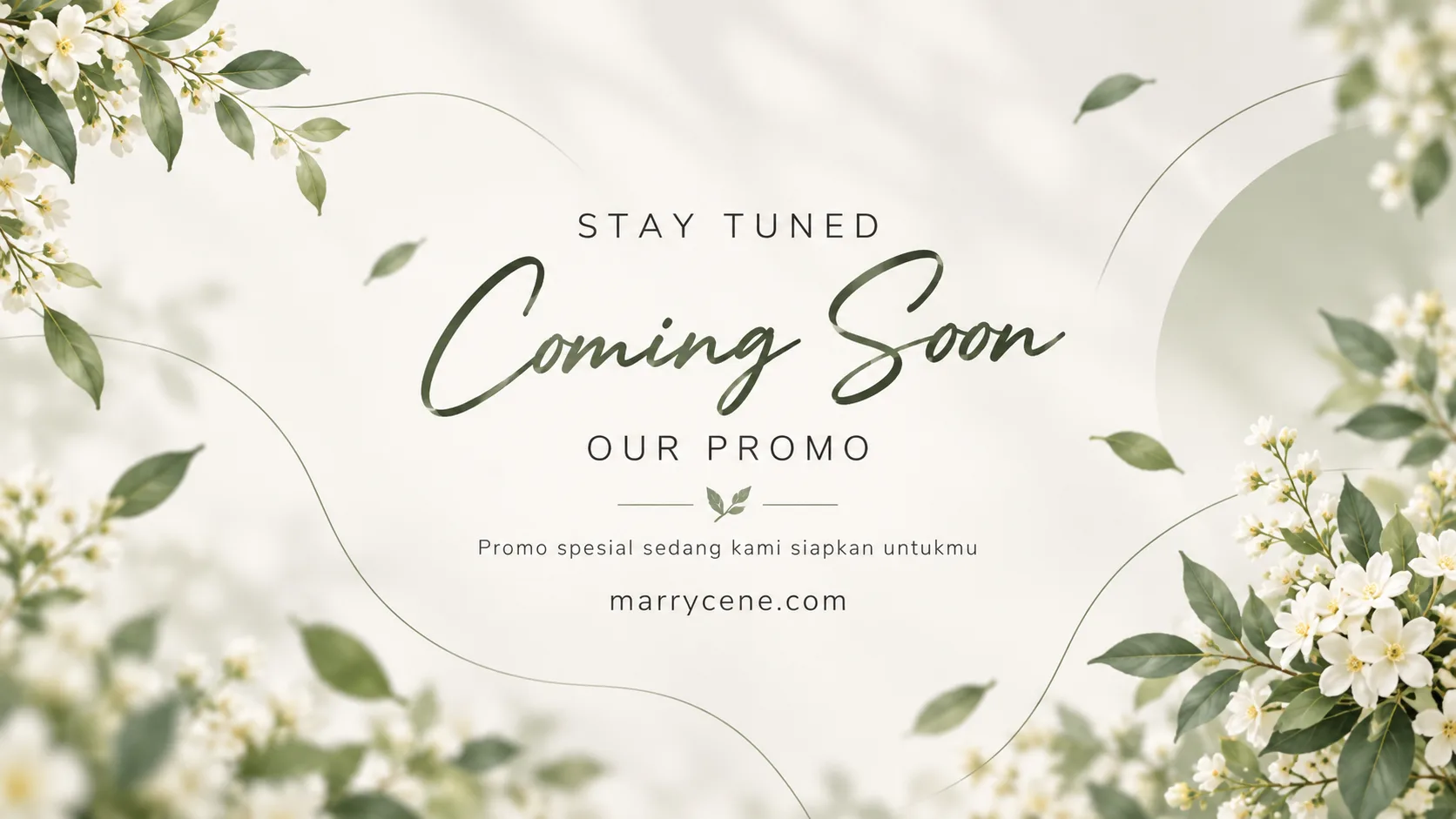 Marrycene wedding banner